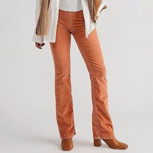 WE THE FREE FOR FREE PEOPLE - JENNY HIGH RISE CORD SLIM FLARE JEANS - SIZE 27
